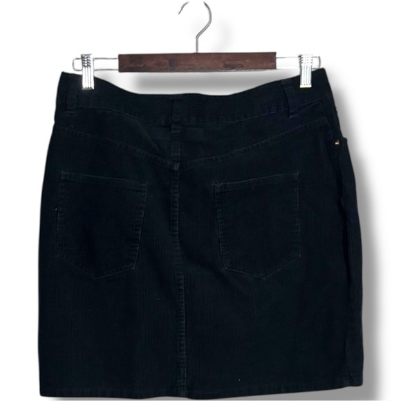 ASOS Black Casual Corduroy High Waisted Pencil Shape Mini Skirt - Picture 15 of 16